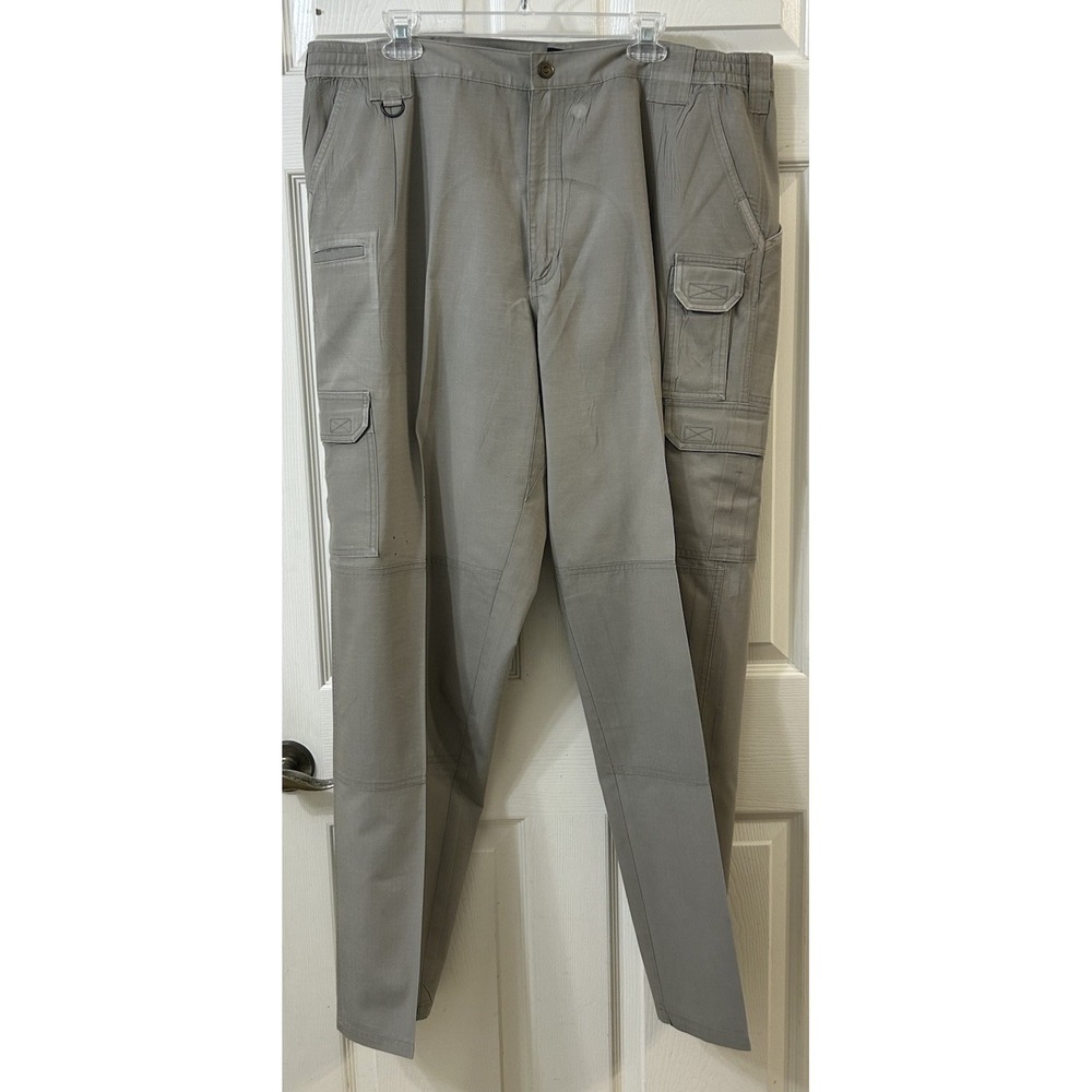 5.11 Tactical Series Men's Khaki Cargo Pants 42W 34L Ripstop Utility Workwear
